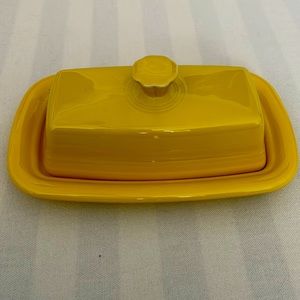 Fiestaware Extra Large Butter Dish Yellow